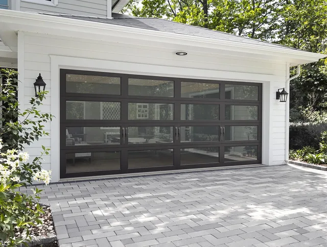 Winchester Garage Door Repair design specialist presenting custom garage door options to Winchester homeowner