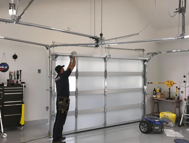 Winchester Garage Door Repair certified team performing precision garage door installation in Winchester