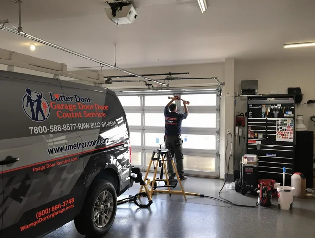 Winchester Garage Door Repair team performing same-day garage door repair in Winchester