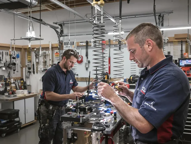 Garage door spring repair service by Winchester Garage Door Repair in Winchester